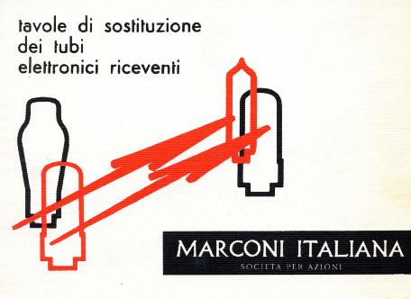 Tavole di sostituzione dei tubi elettronici riceventi, Marconi